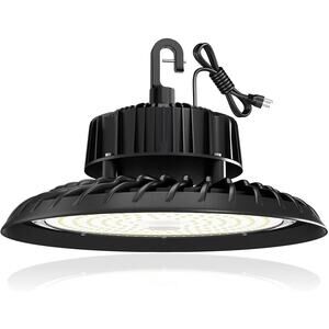Super Bright UFO LED High Bay Light 250W 37500lm 5000K, UL US Plug 5’ Cable IP65